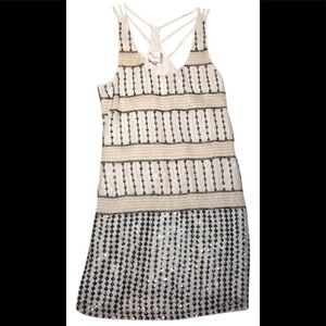 Parker White Beaded Dress